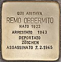 Stolperstein_für_Remo_Obbermito_(Torino)
